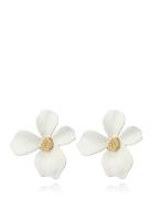 By Jolima Lilly Flower Earring Vit