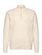 Clean Cut Copenhagen Oscar Half-Zip Knit Kräm