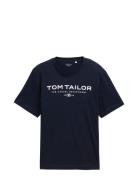 Tom Tailor T-Shirt With Print Marinblå