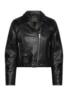 Jofama Helen Leather Biker Jacket Svart