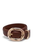 Mango Rounded Buckle Belt Brun