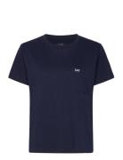 Lee Jeans Ss Pocket Tee Marinblå