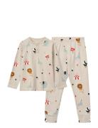 Liewood Wilhelm Printed Pyjamas Set Beige