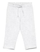 Mango Elastic Waist Cotton Trousers Grå