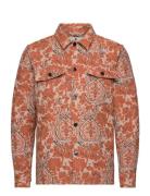 Anerkjendt Akoscar Flower Overshirt Orange