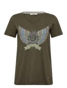 MOS MOSH Mmgethi Deco Tee Khaki Green