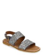 ANGULUS Sandals - Flat Silver