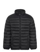 Mango Quilted Jacket Svart