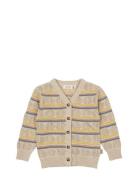 Petit Piao Cardigan Crafted Stripe Beige