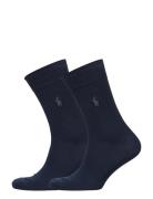 Polo Ralph Lauren Cotton-Blend Dress Sock 2-Pack Svart