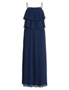 Vila Vichiffan Singlet Pleat Dress - Noos/Dc Marinblå