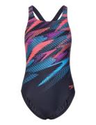 Speedo Womens Digital Printed Medalist 1 Pc Svart