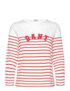 GANT Reg Breton Boat Neck T-Shirt Röd