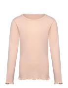 Copenhagen Colors Summer Pointelle Ls Tee Rosa