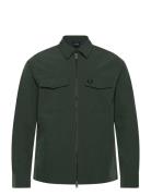 Fred Perry Zip Through Overshirt Grön