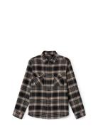 Brixton Bowery L/S Flannel Svart