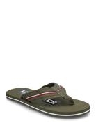 Tommy Hilfiger Corporate Hilfiger Beach Sandal Grön