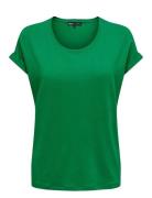 ONLY Onlmoster S/S O-Neck Top Noos Jrs Grön