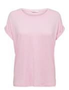 ONLY Onlmoster S/S O-Neck Top Noos Jrs Rosa