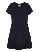 Tommy Hilfiger Essential Skater Dress Ss Marinblå