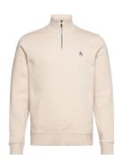 Original Penguin L/S Fleece Quarter Z Kräm