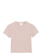 En Fant T-Shirt Ss Pointelle Rosa