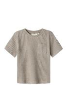 Lil'Atelier Nmmomilo Ss Loose Top Lil Grå