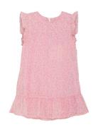 Creamie Dress Lurex Stripe Rosa