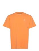 Clean Cut Copenhagen Cross Logo Organic Tee Orange
