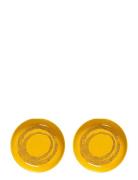 Serax Plate High Yellow-Dots Black Feast By Ottolenghi Set/2 Gul