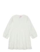 Vero Moda Girl Vmtrine Ls Lace Short Dress Wvn Ga Girl Vit