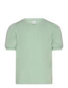 Lindex Top Basic Puff Sleeve Grön