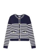 SUNCOO Paris Gabarel - Striped Cardigan Marinblå