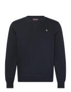 Morris Watson Slub Sweatshirt Marinblå