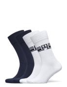 Tommy Hilfiger Th Men Sock 4P Monogram Stripe Ecom Multi/patterned