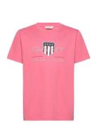 GANT Archive Shield Ss T-Shirt Rosa