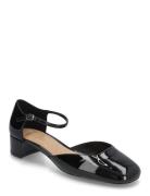 Mango Patent Leather-Effect Heeled Skor Badskor Svart