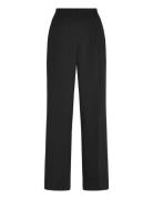 Mango Straight Mid-Rise Trousers Svart