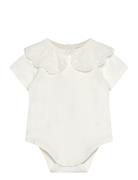 Mango Embroidered Babydoll Neck Bodystocking Vit