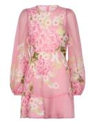 By Ti Mo Organza Mini Dress Rosa