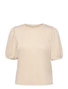 Object Objjamie S/S Top Beige