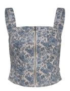 Levi's® Sculpted Bustier Med Indigo - Worn In Blå