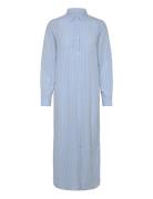 GANT Rel Tonal Striped Seersucker Dress Blå
