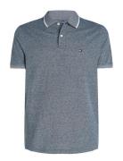 Tommy Hilfiger Cotton Linen Pique Reg Polo Marinblå