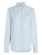 Tommy Hilfiger Ess Linen Relaxed Shirt Blå