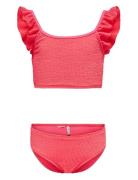 Kids Only Kogwave Structure Bikini Set Acc Korall