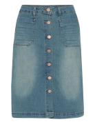 Cream Crl Skirt Blå