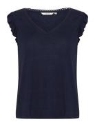 Cream Crluna Jersey T-Shirt Marinblå