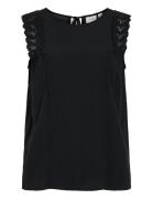 Vila Vipernillu O-Neck Top Svart