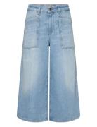 MOS MOSH Mmculotte Sagai Jeans Blå